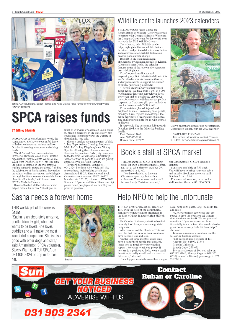 South Coast Sun 14 October 2022 page 6