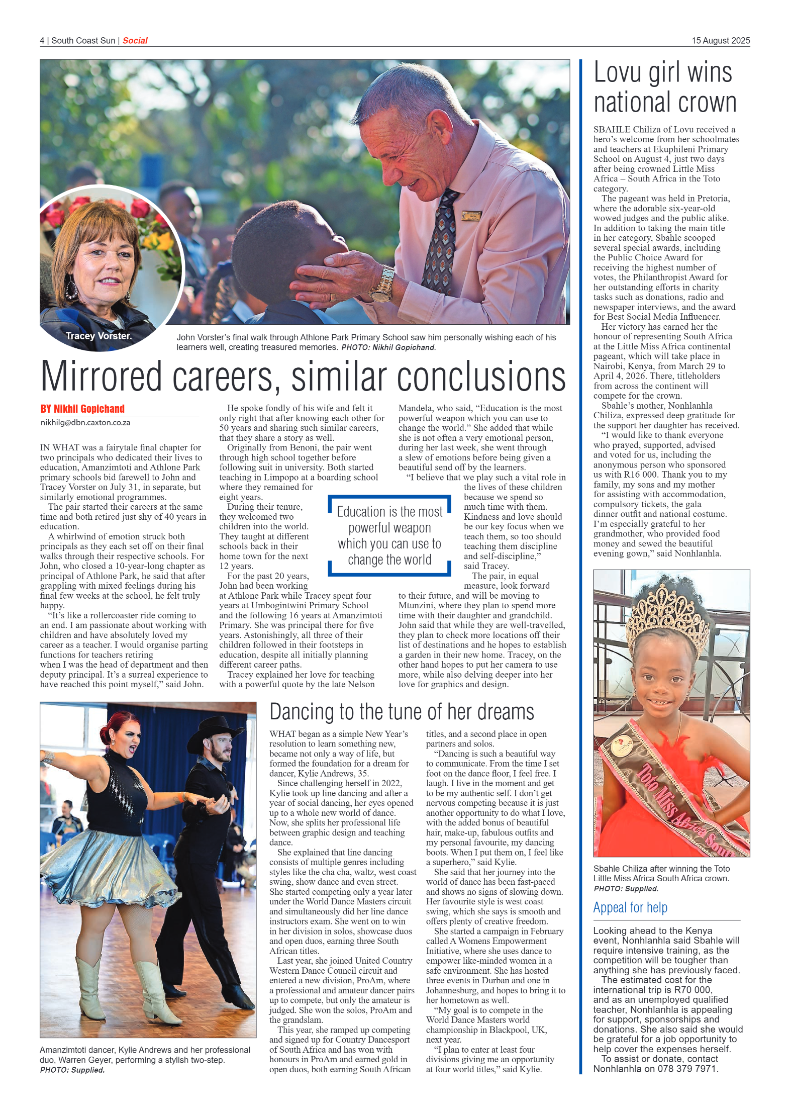 South Coast Sun 15 August 2025 page 4