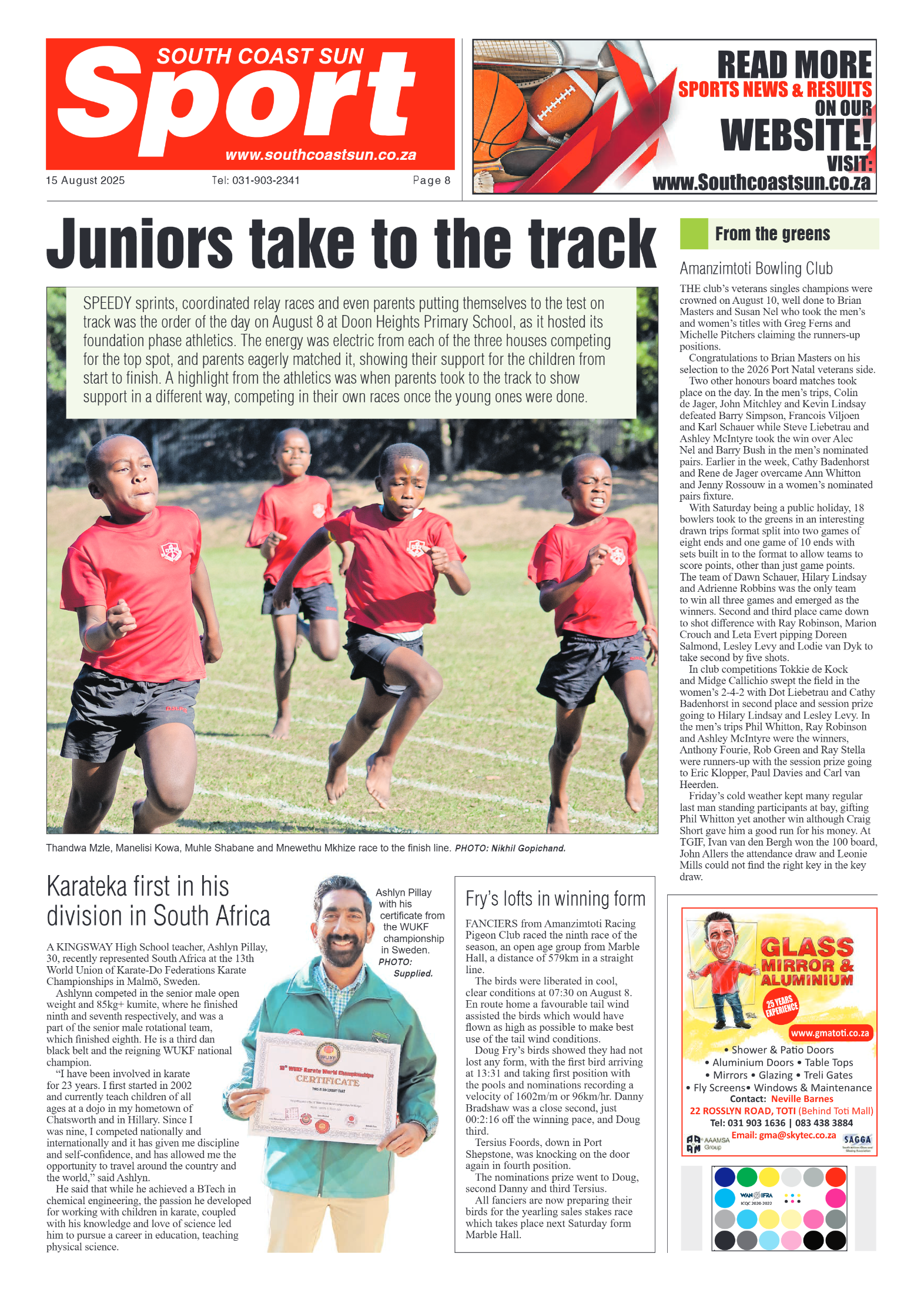 South Coast Sun 15 August 2025 page 8
