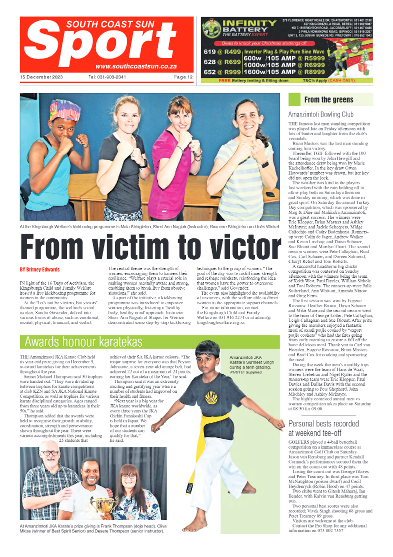 South Coast Sun 15 December 2023 page 12