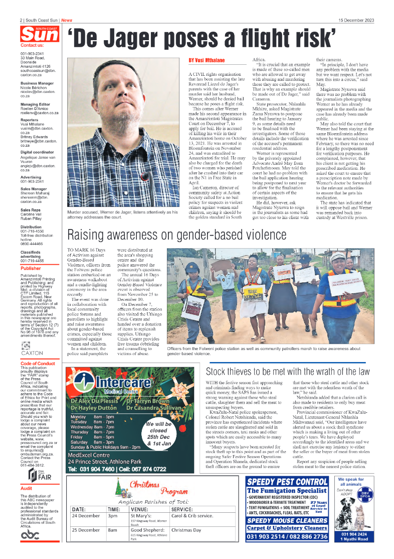 South Coast Sun 15 December 2023 page 2