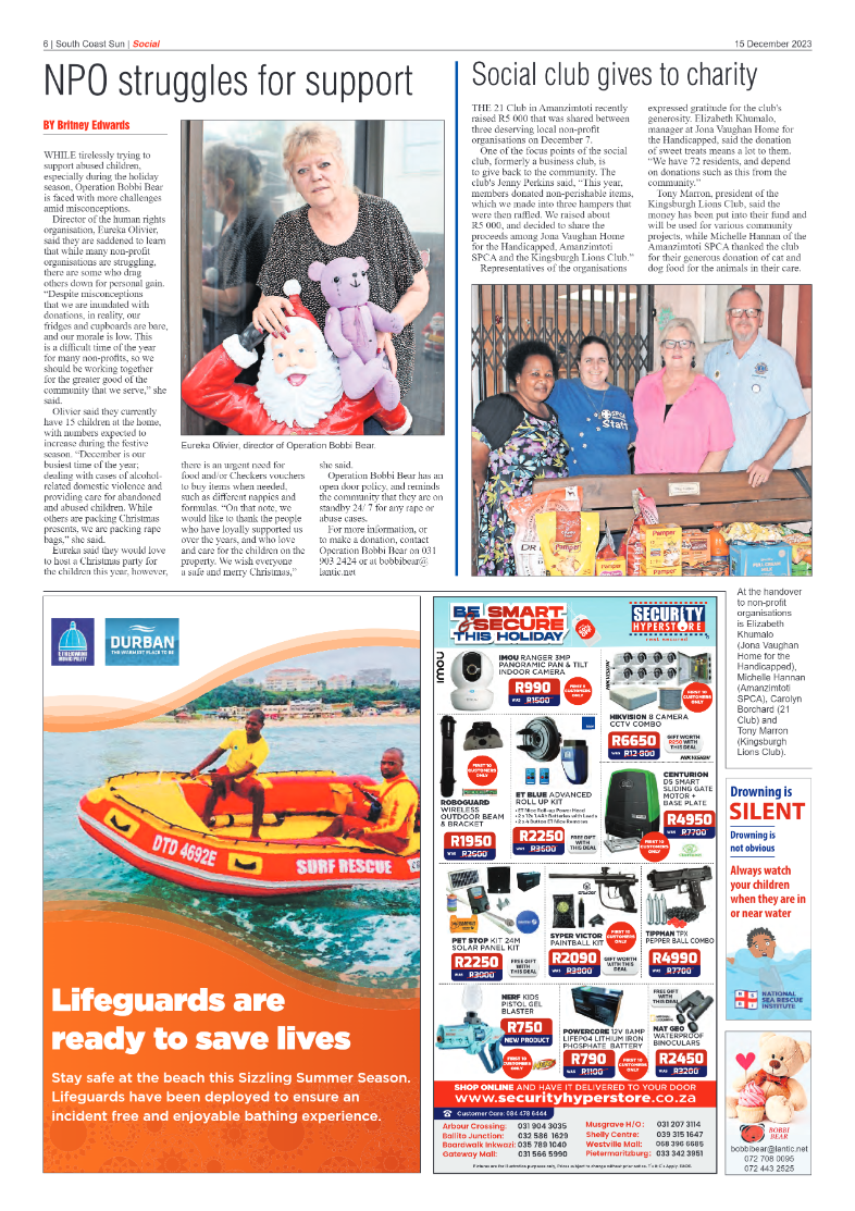 South Coast Sun 15 December 2023 page 6