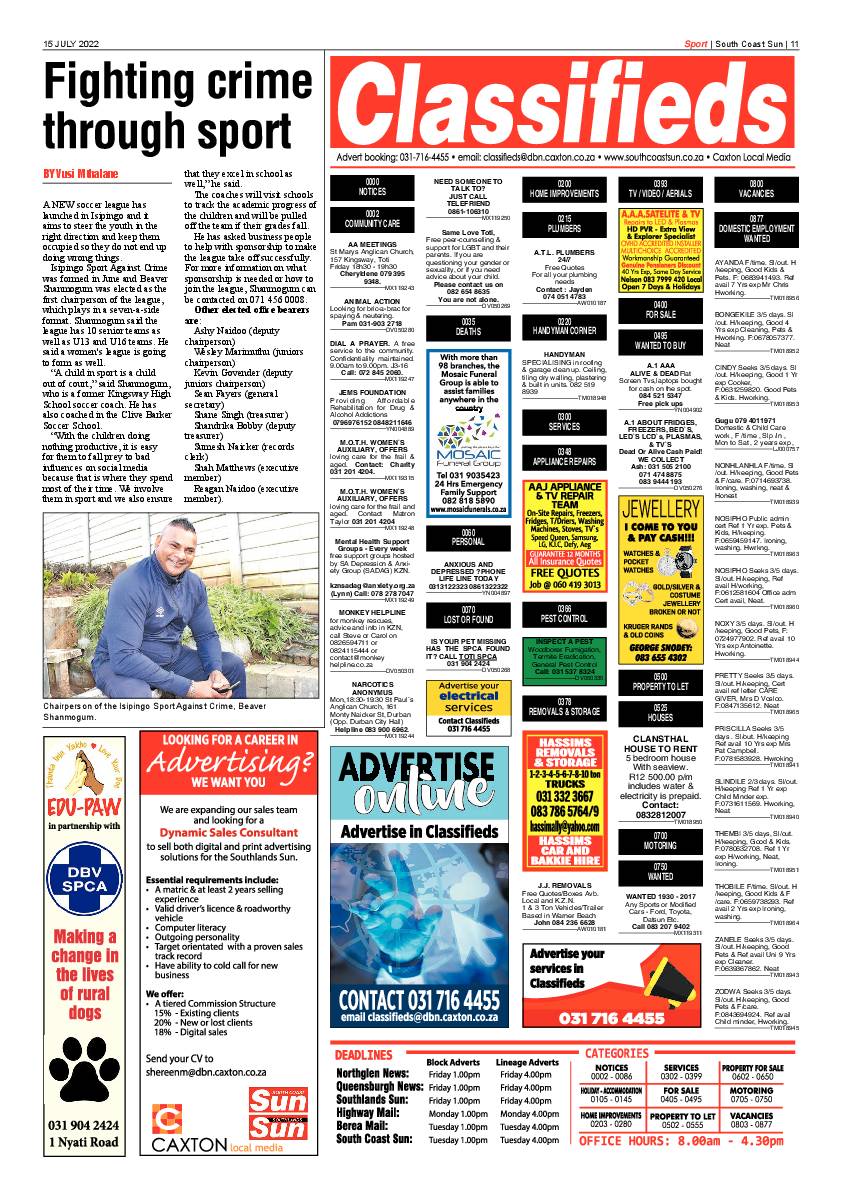 South Coast Sun 15 July 2022 page 10