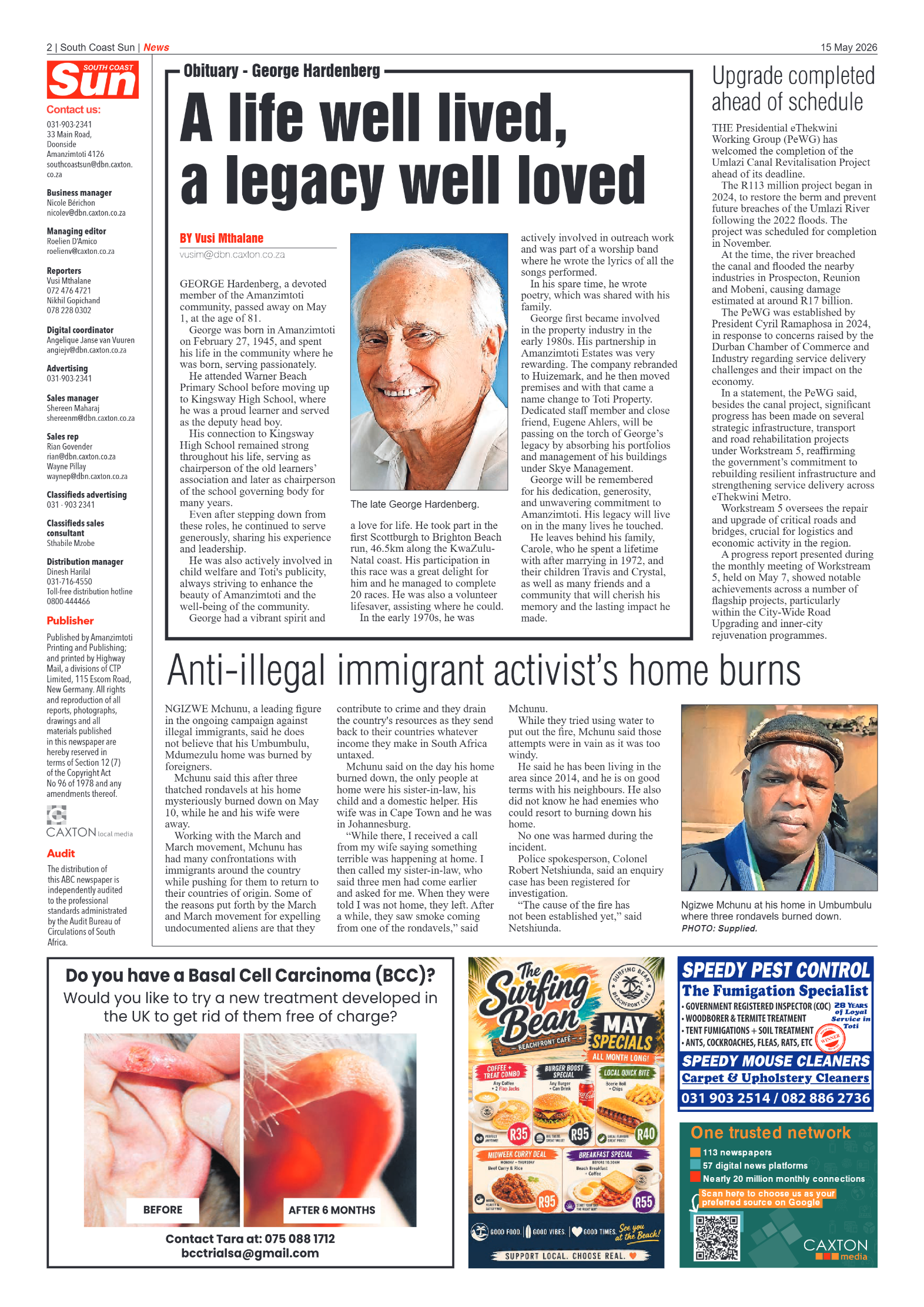 South Coast Sun 15 May 2026 page 2
