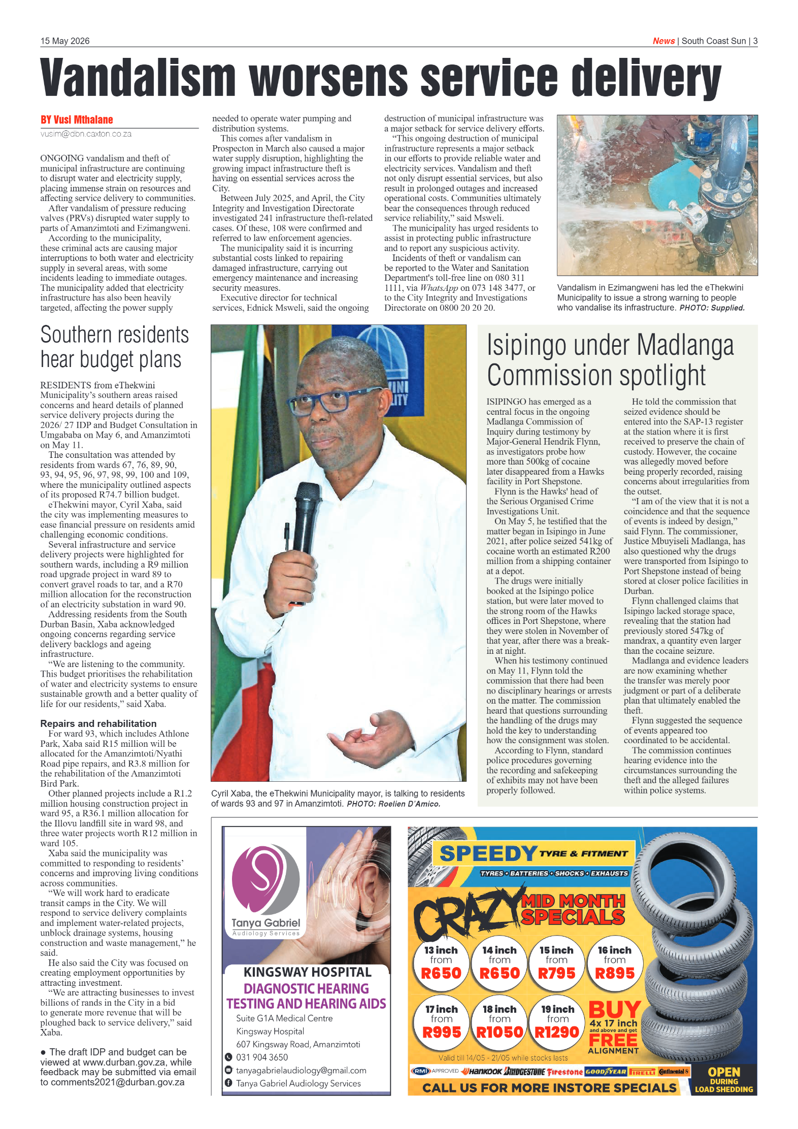 South Coast Sun 15 May 2026 page 3