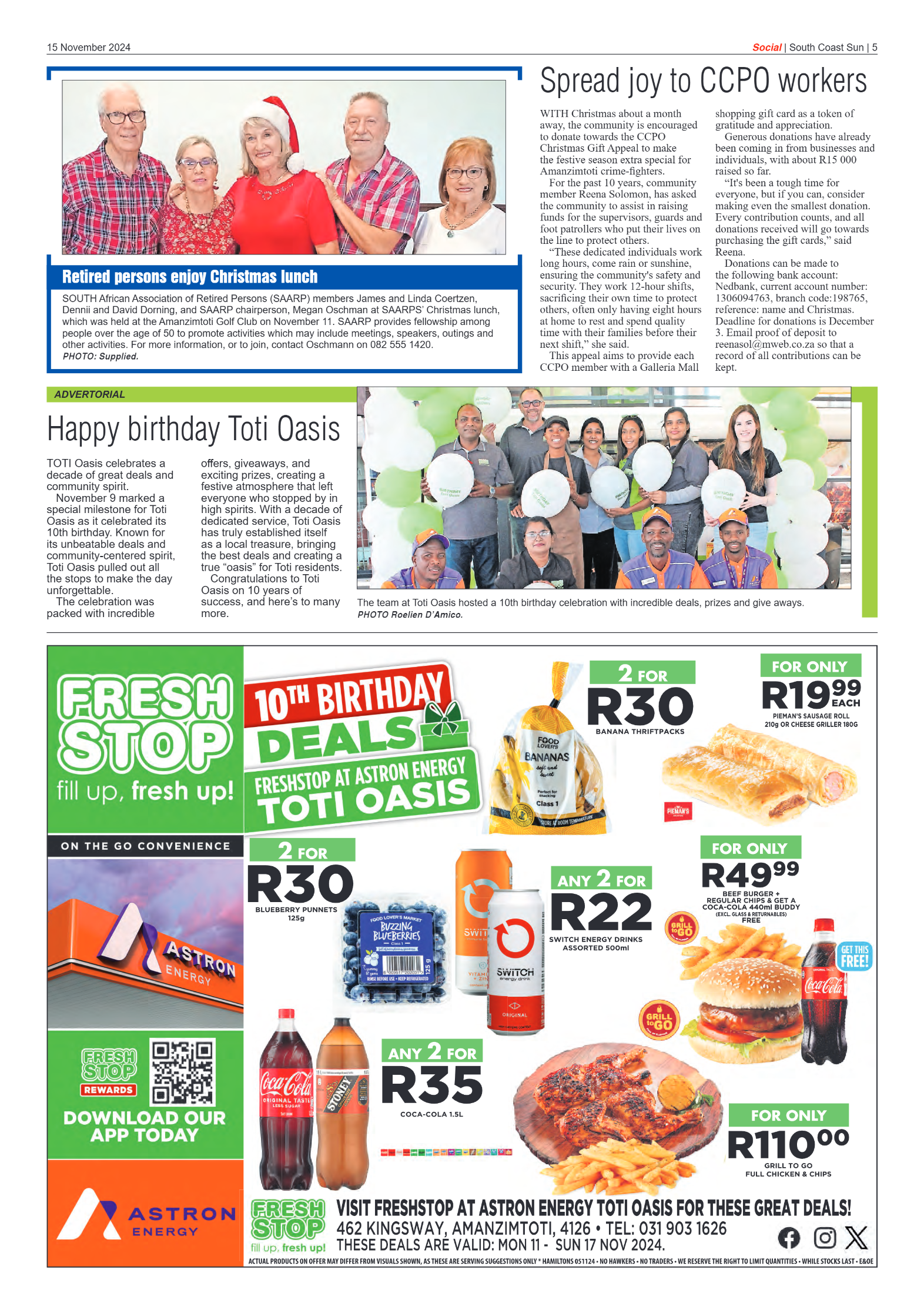 South Coast Sun 15 November 2024 page 5