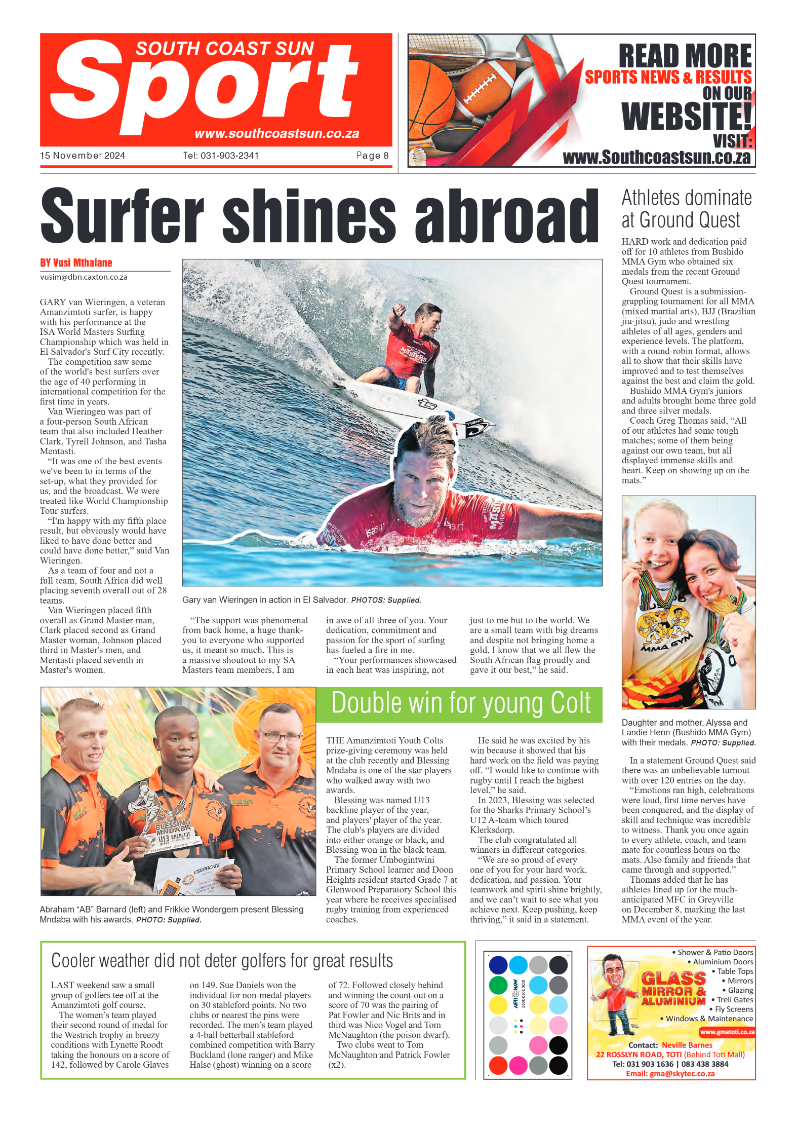 South Coast Sun 15 November 2024 page 8