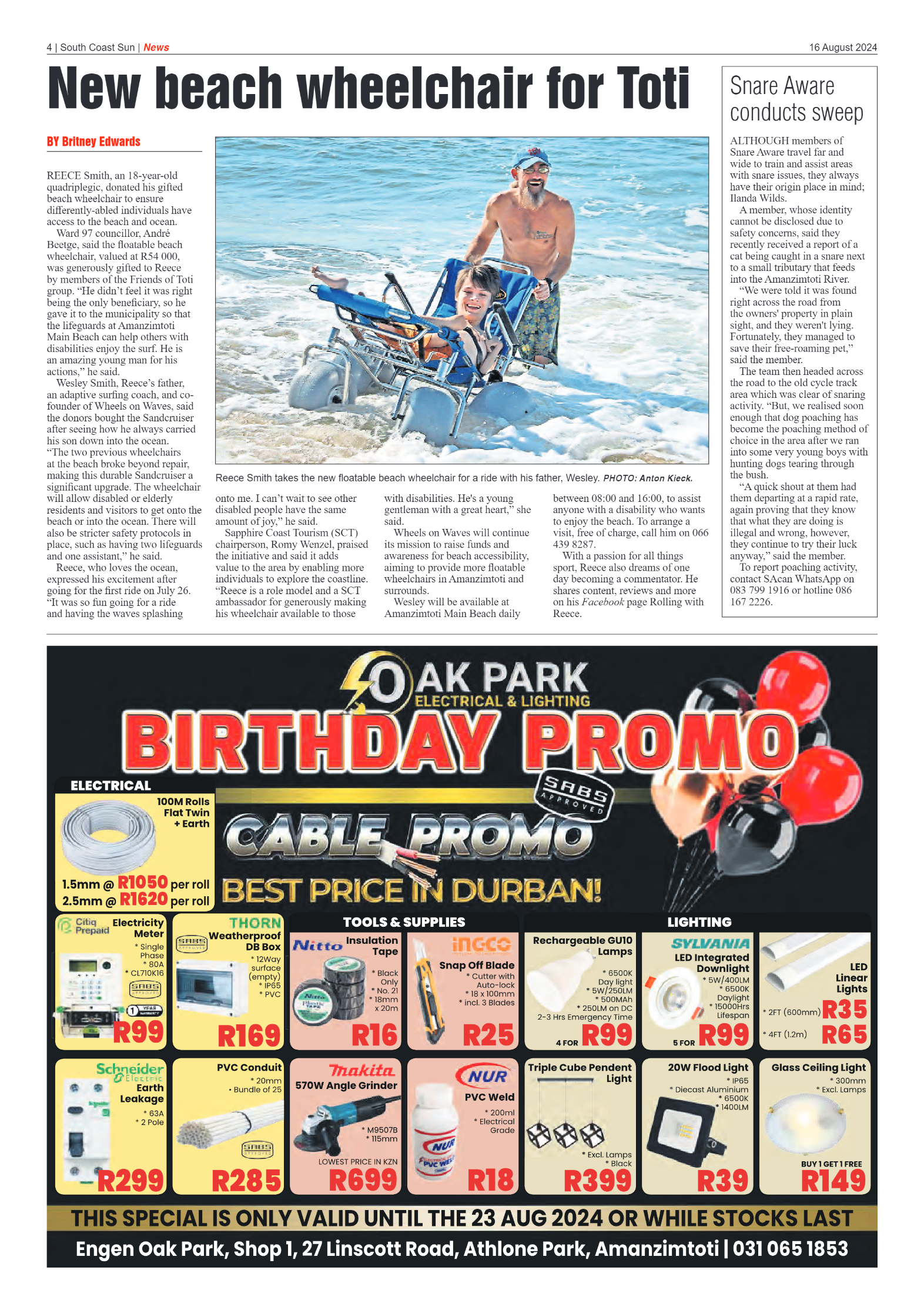 South Coast Sun 16 August 2024 page 4