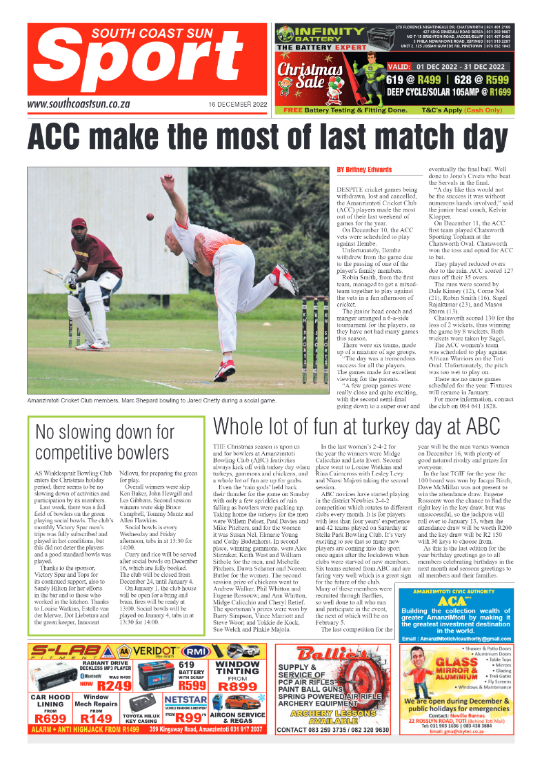 South Coast Sun 16 December 2022 page 16
