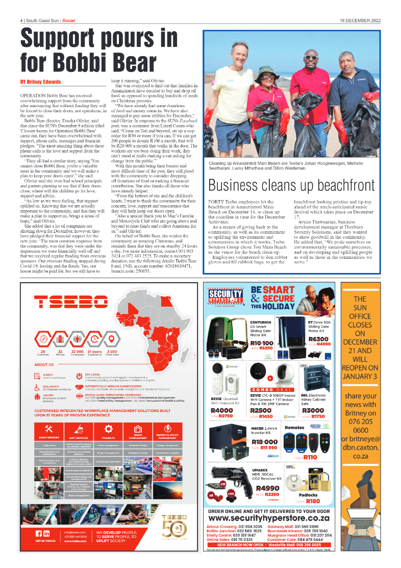 South Coast Sun 16 December 2022 page 4