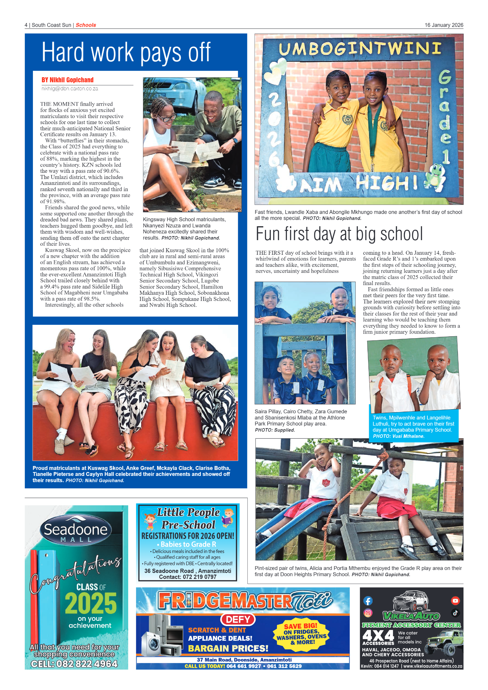 South Coast Sun 16 January 2026 page 4