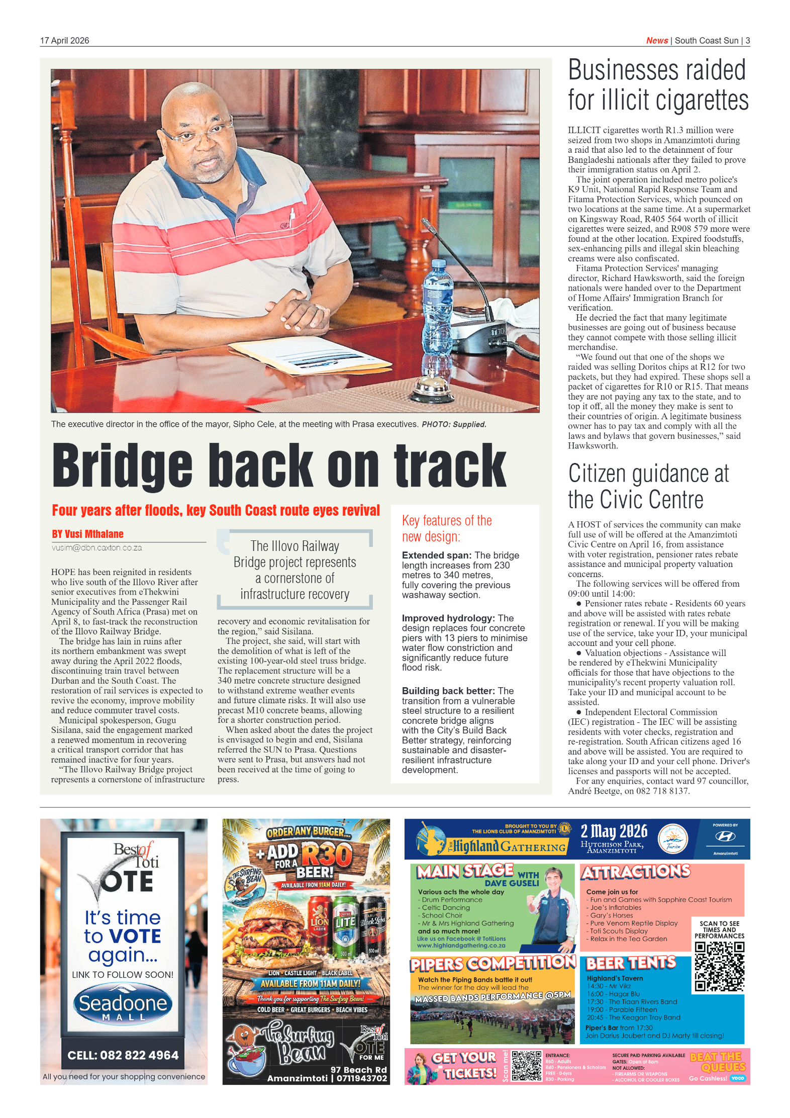 South Coast Sun 17 April 2026 page 3