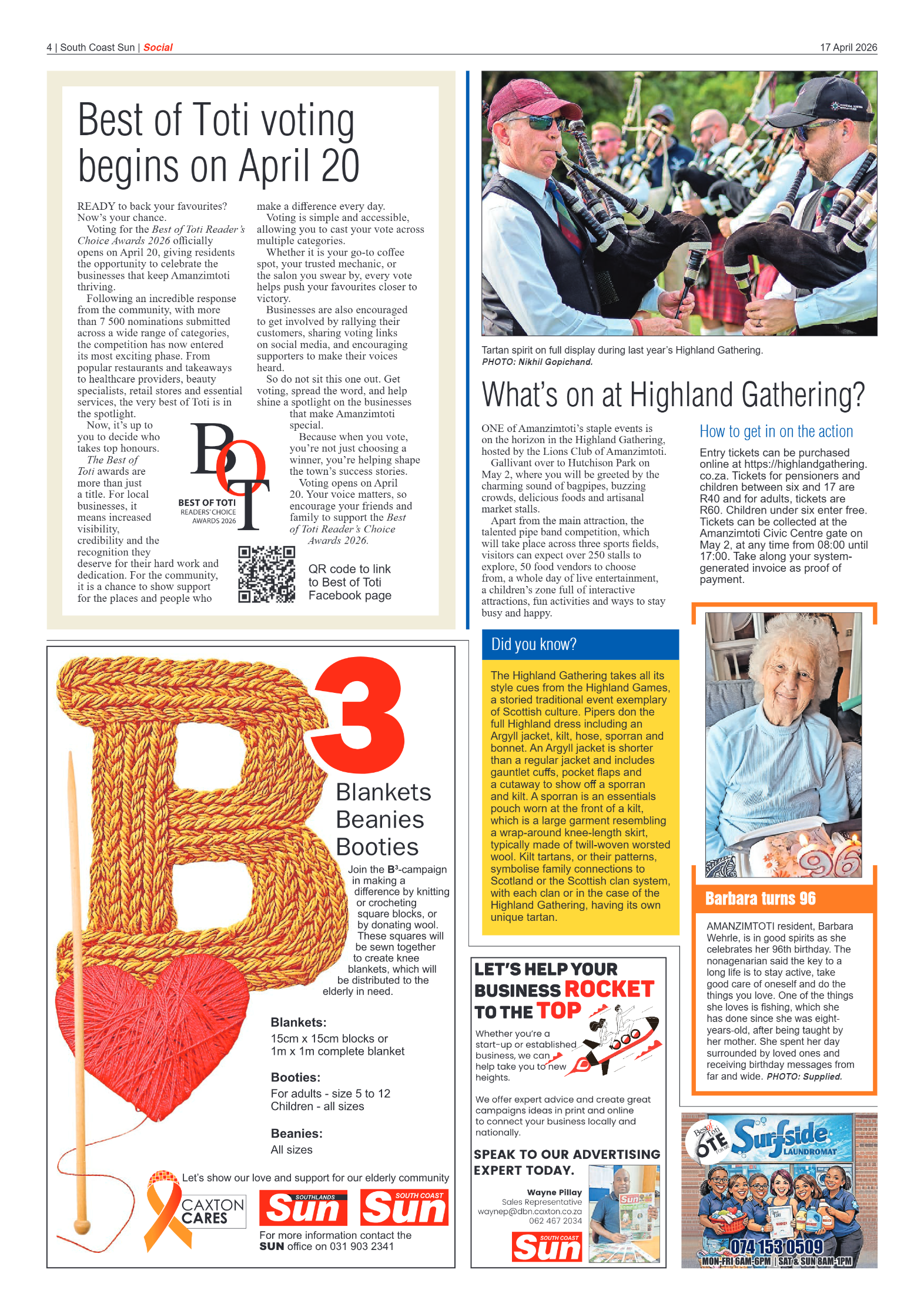 South Coast Sun 17 April 2026 page 4