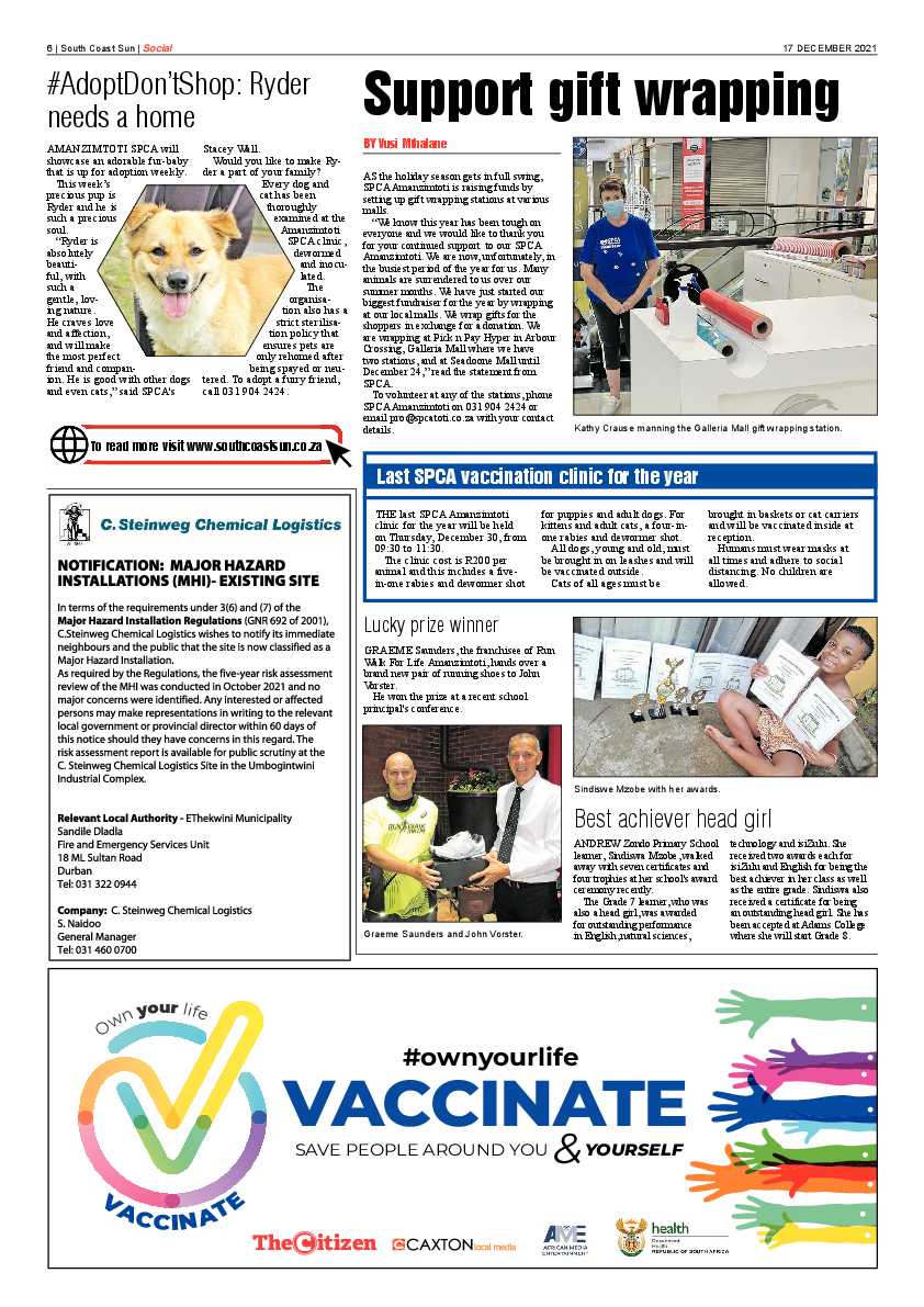 South Coast Sun 17 December 2021 page 6