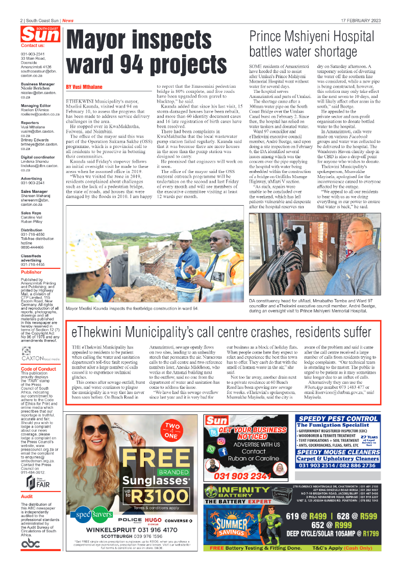 SoutH Coast Sun 17 February 2023 page 2