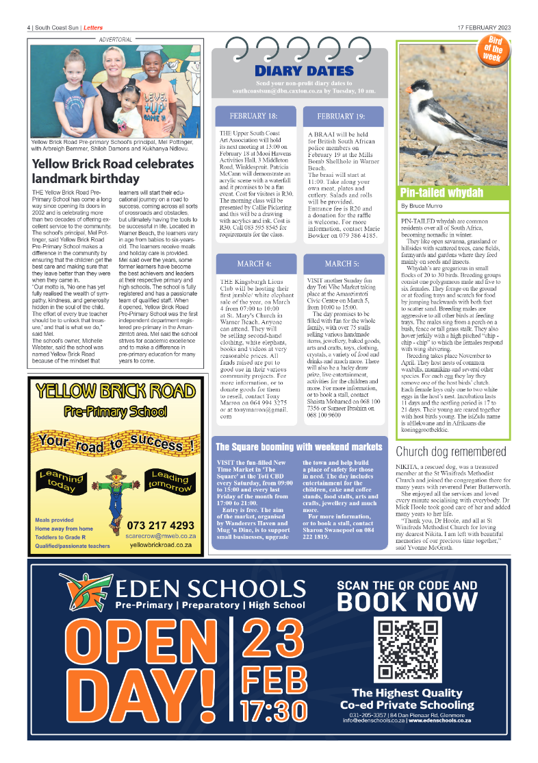 SoutH Coast Sun 17 February 2023 page 4