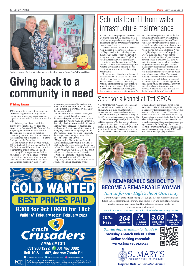 SoutH Coast Sun 17 February 2023 page 5