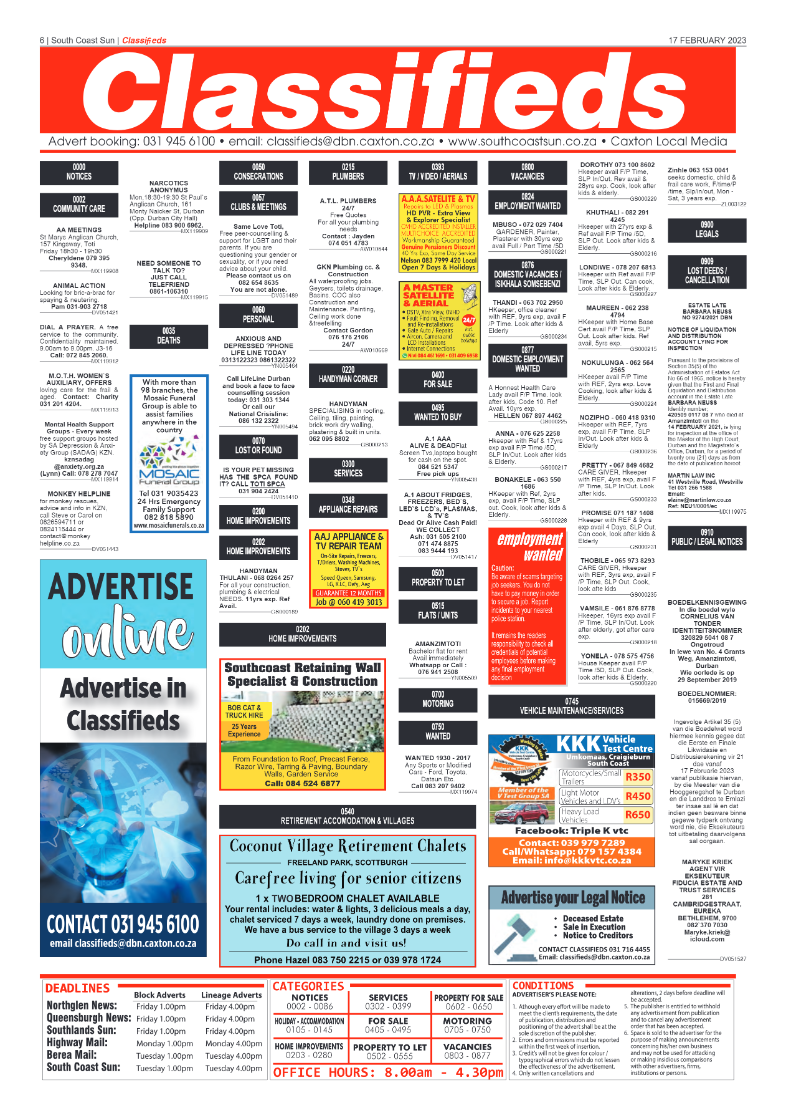 SoutH Coast Sun 17 February 2023 page 6