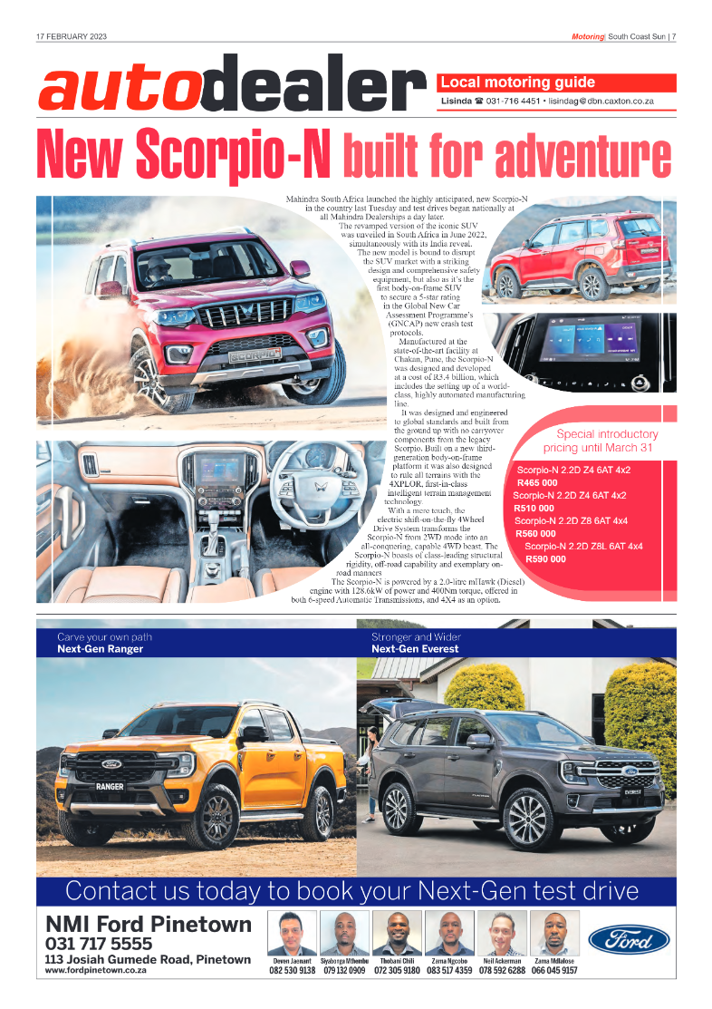 SoutH Coast Sun 17 February 2023 page 7
