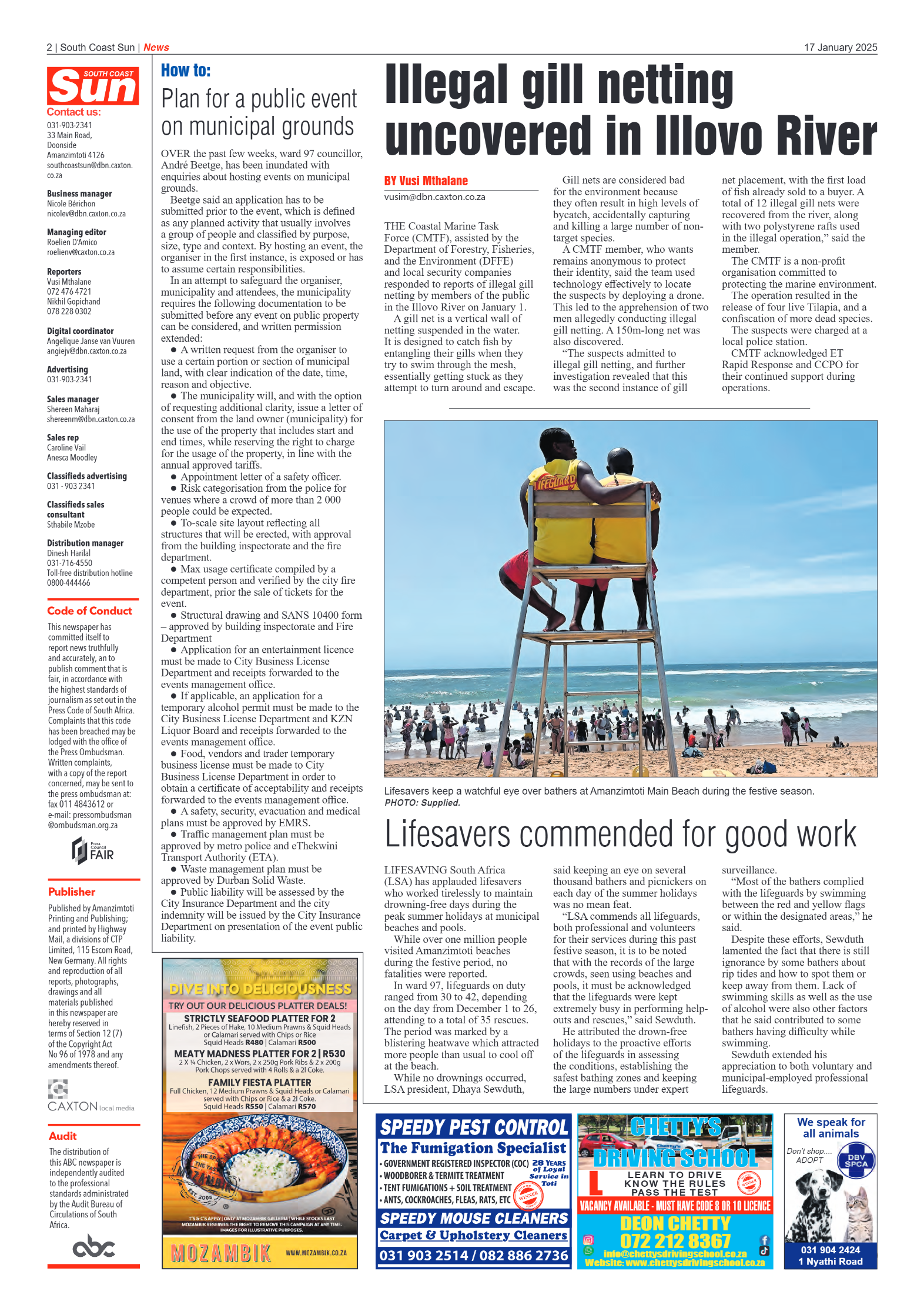 South Coast Sun 17 January 2025 page 2