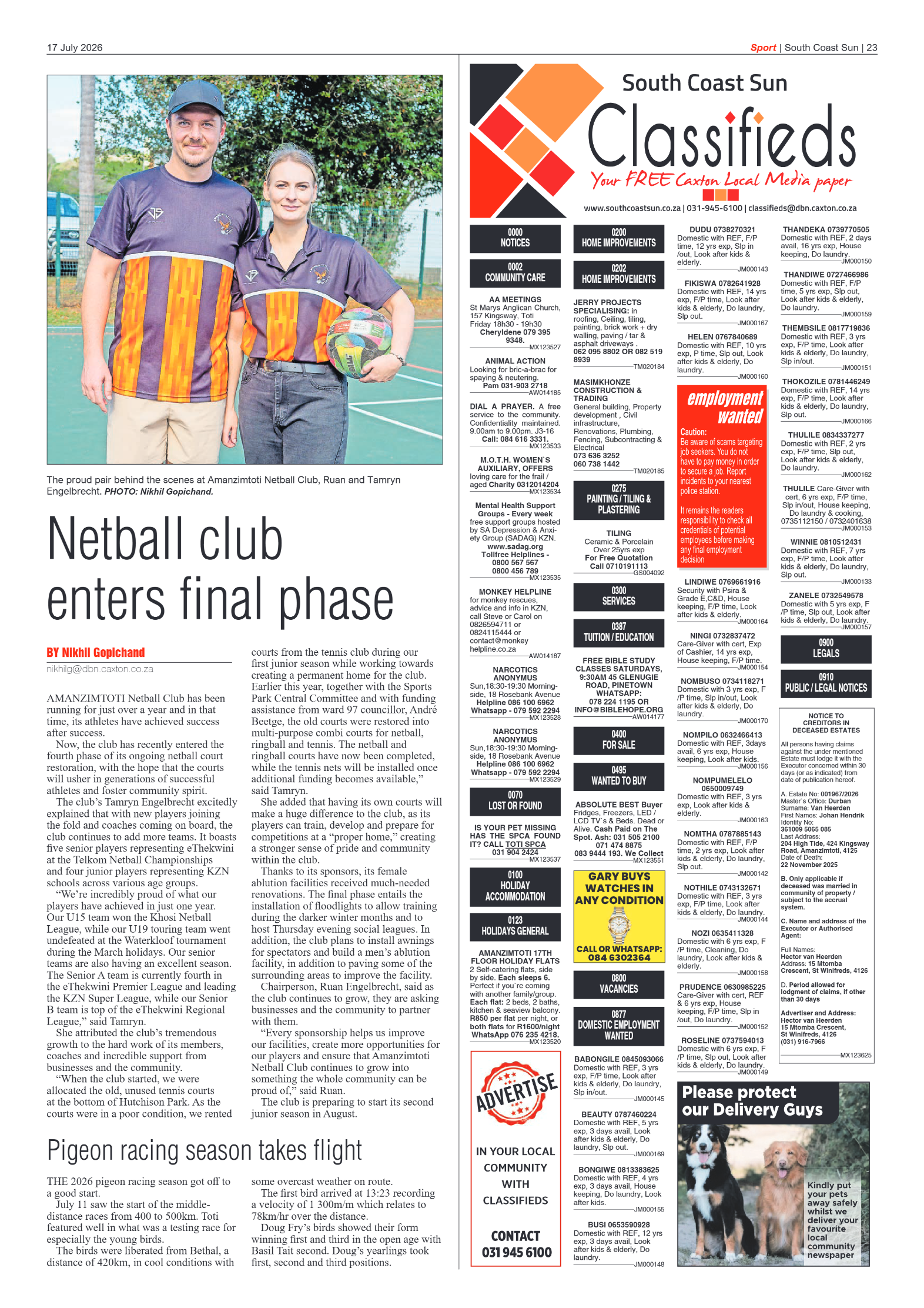 South Coast Sun 17 July 2026 page 23