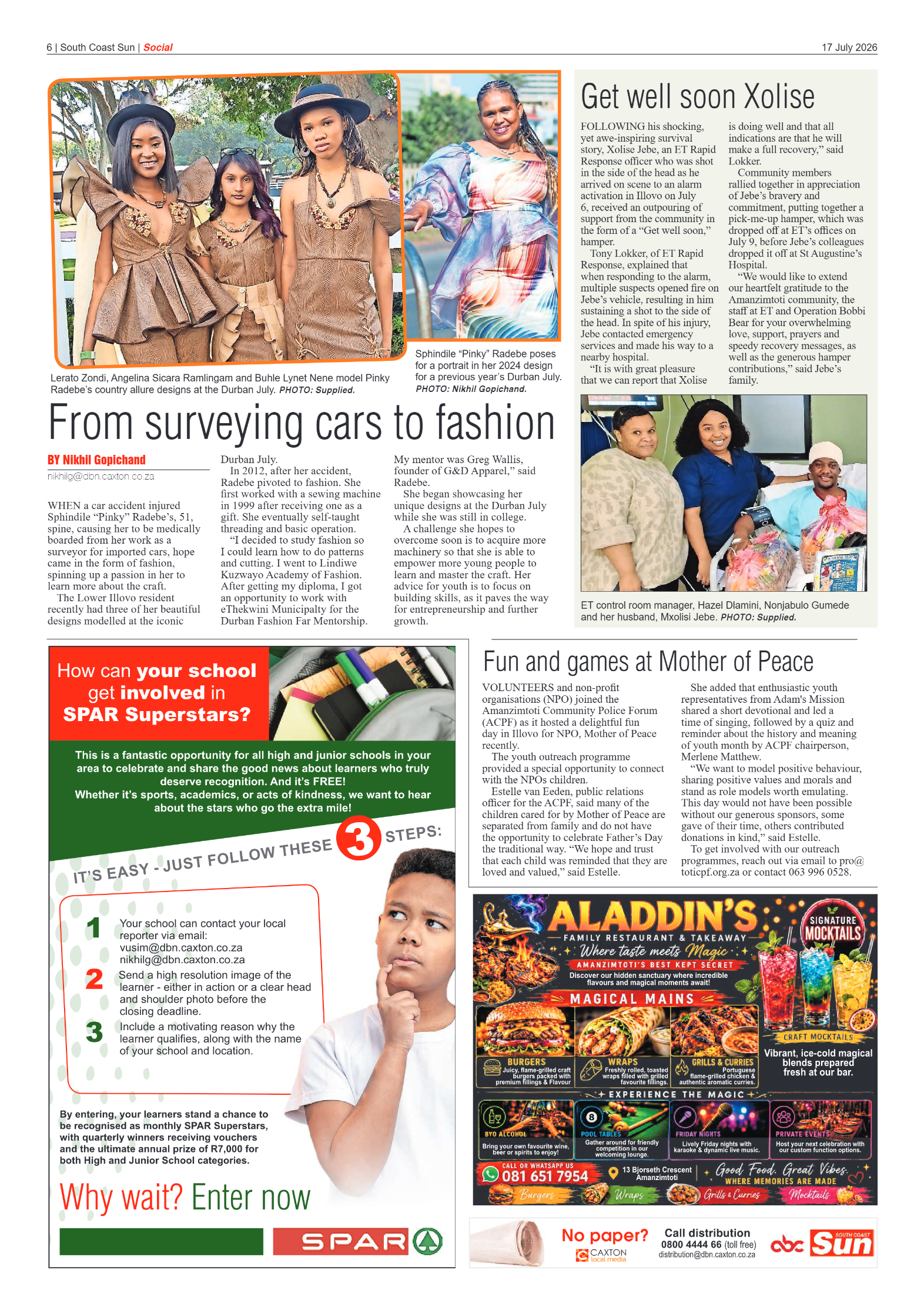 South Coast Sun 17 July 2026 page 6
