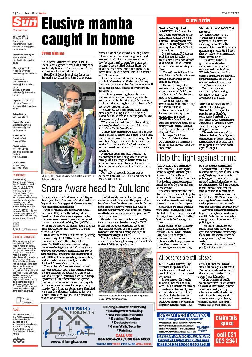 South Coast Sun 17 June 2022 page 2