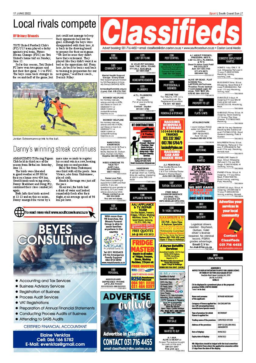 South Coast Sun 17 June 2022 page 7