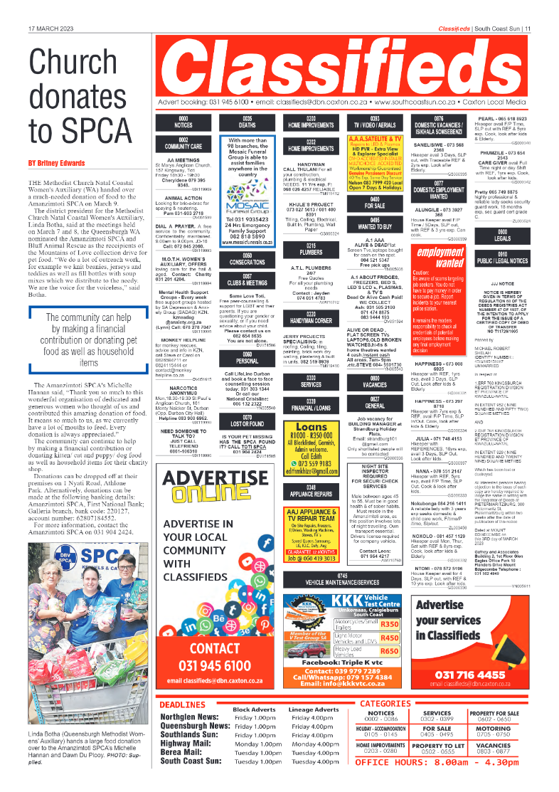 South Coast Sun 17 March 2023 page 11