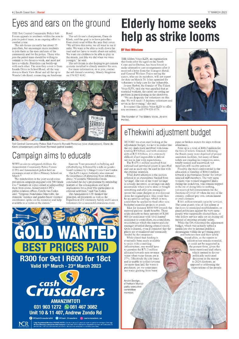 South Coast Sun 17 March 2023 page 4