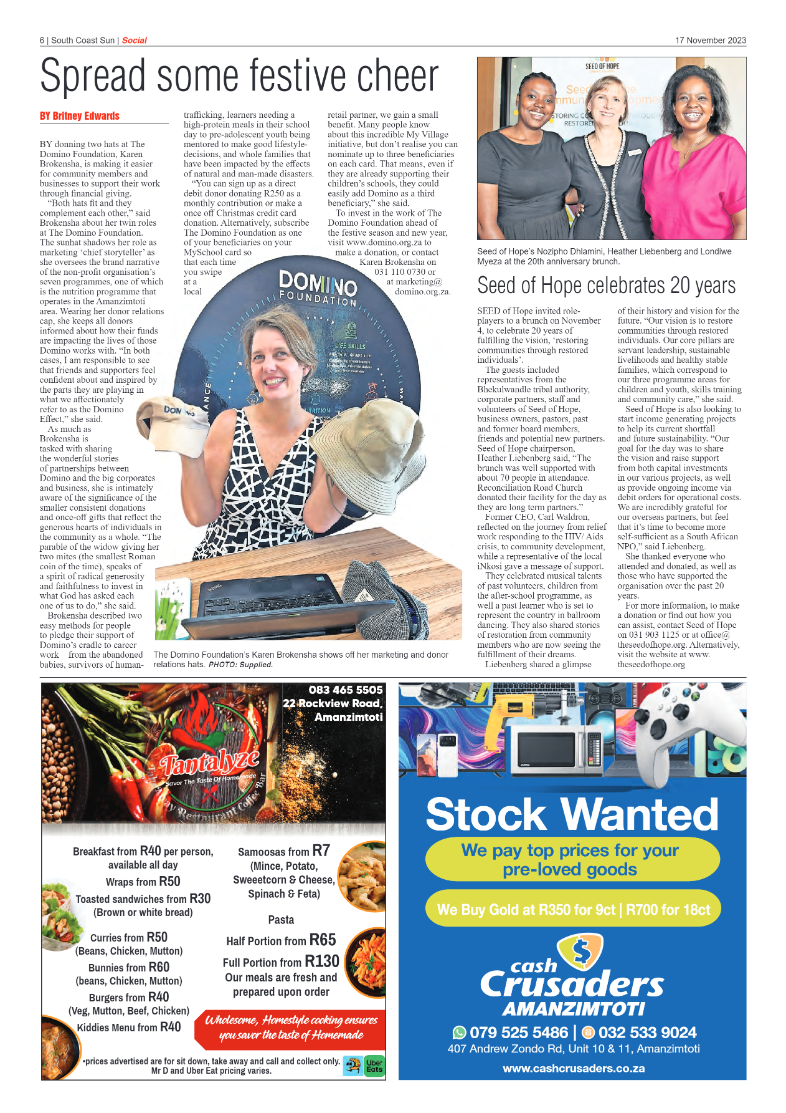 South Coast Sun 17 November 2023 page 6