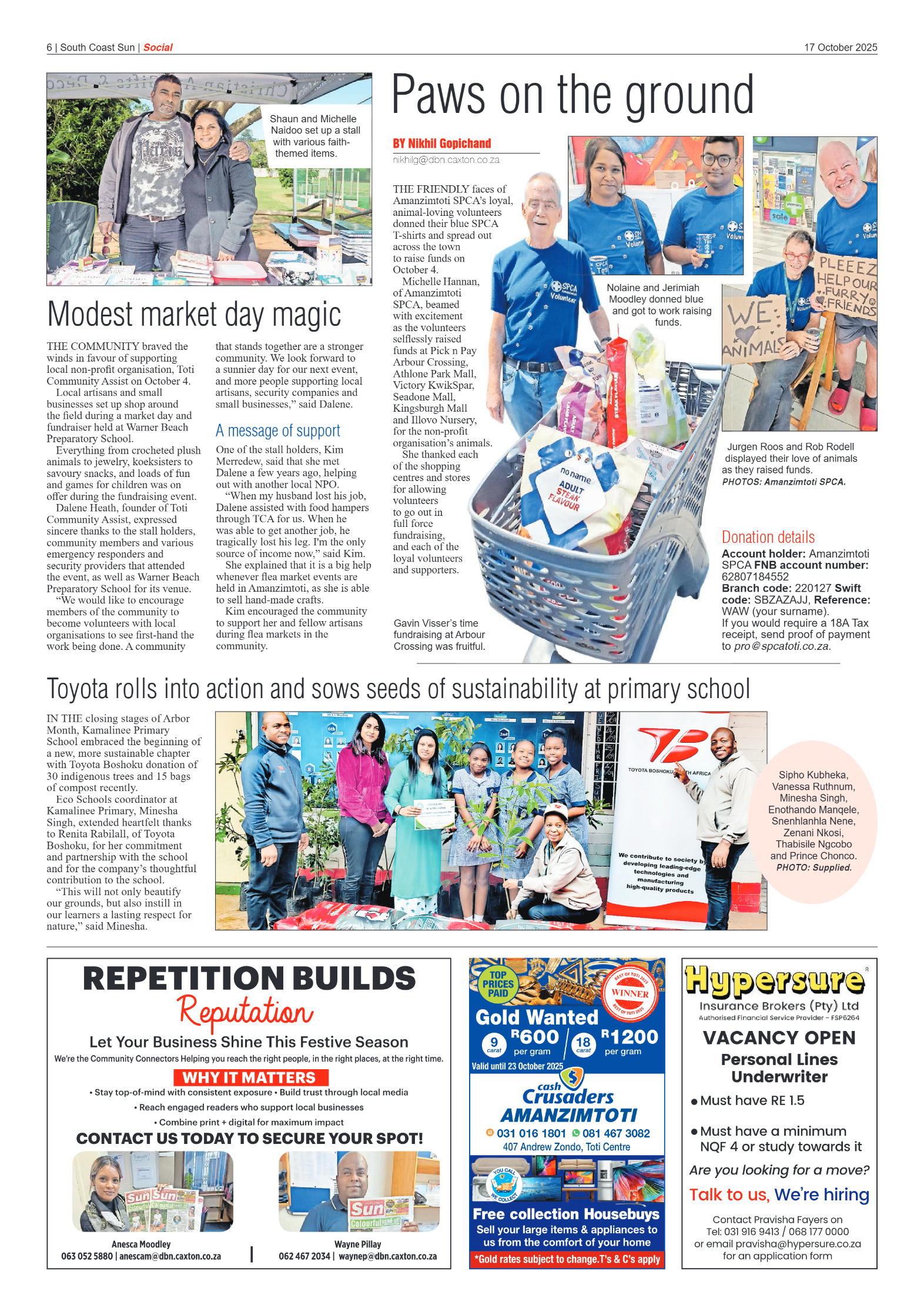 South Coast Sun 17 October 2025 page 6