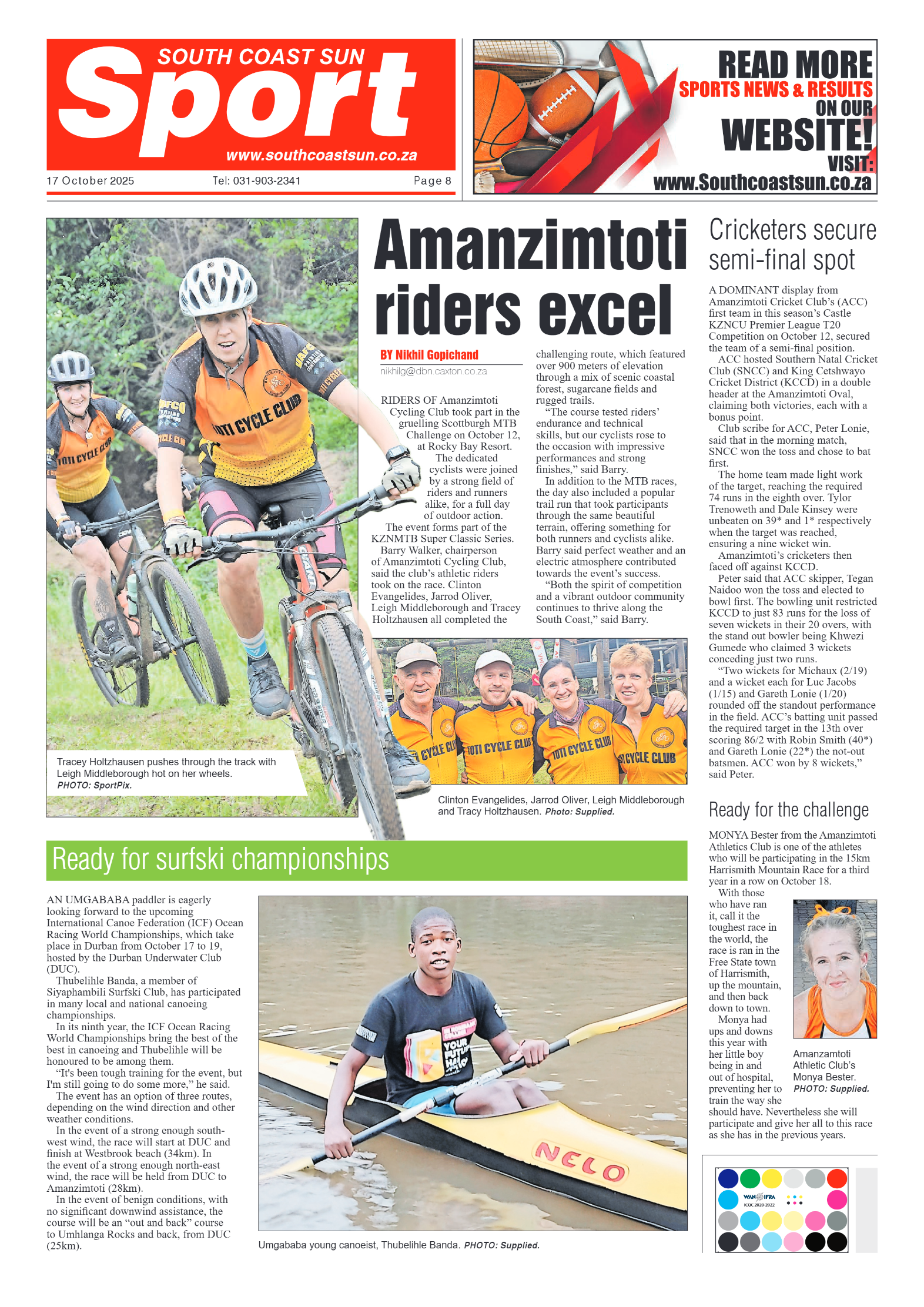 South Coast Sun 17 October 2025 page 8
