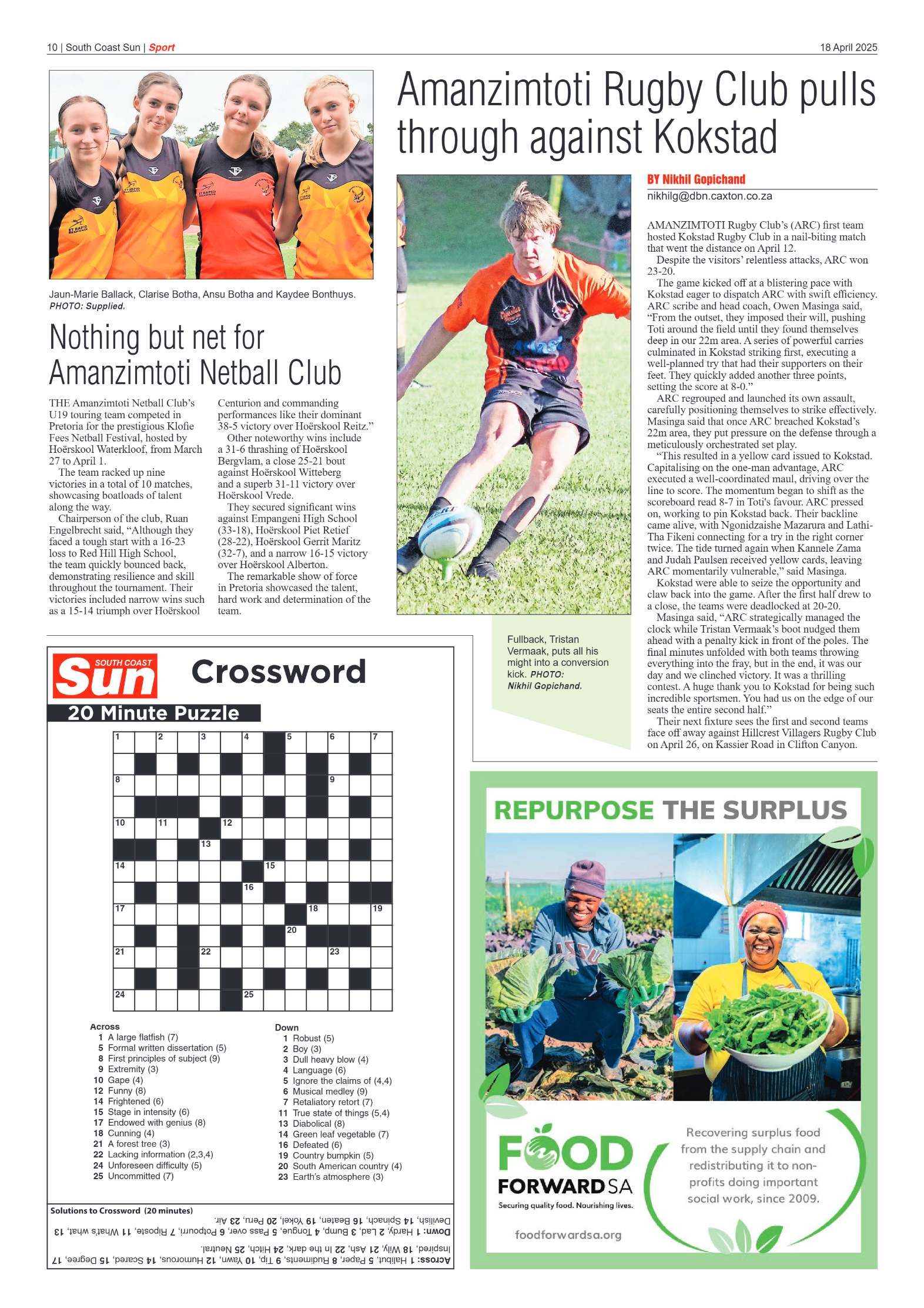 South Coast Sun 18 April 2025 page 10