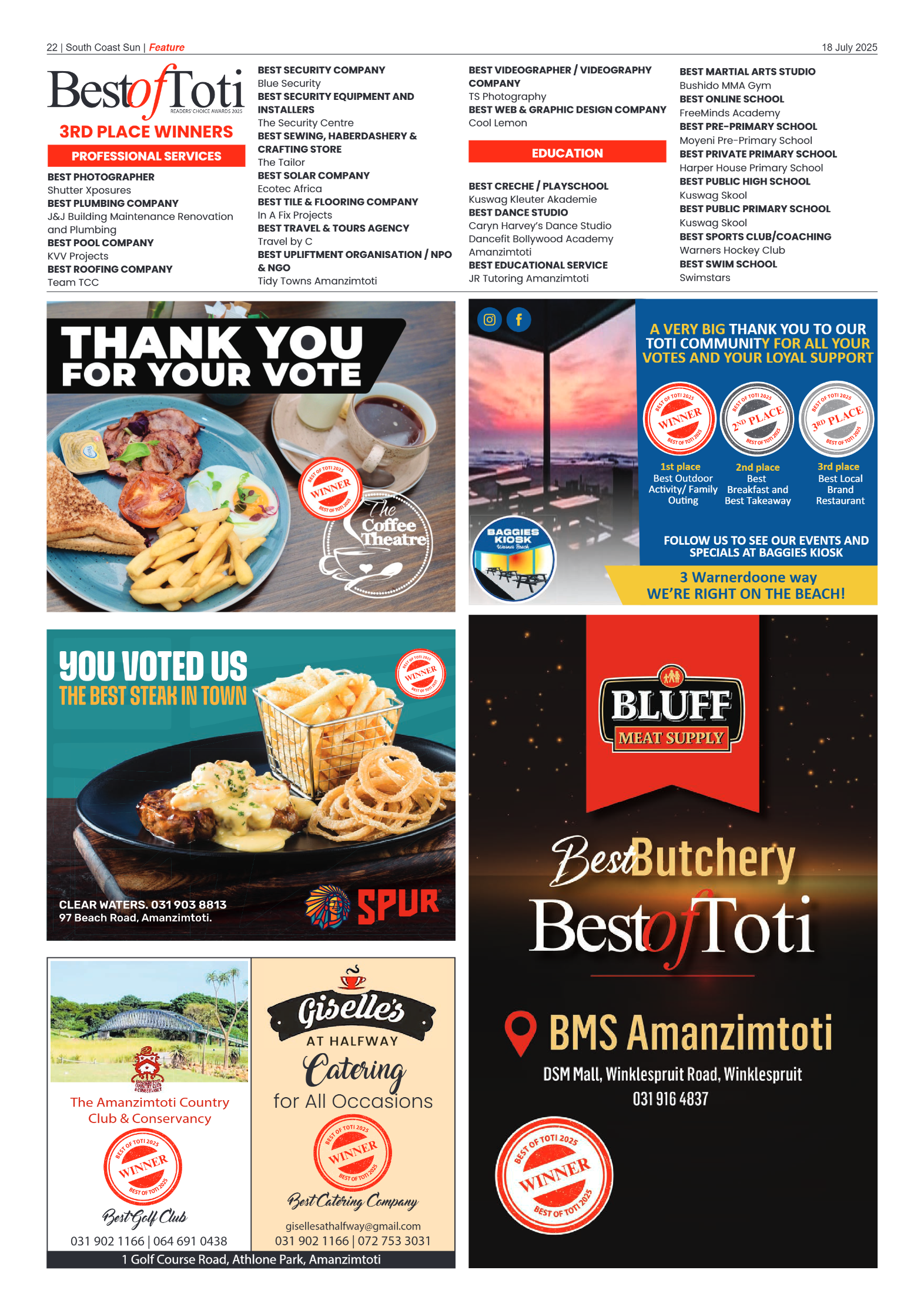 South Coast Sun 18 July 2025 page 22