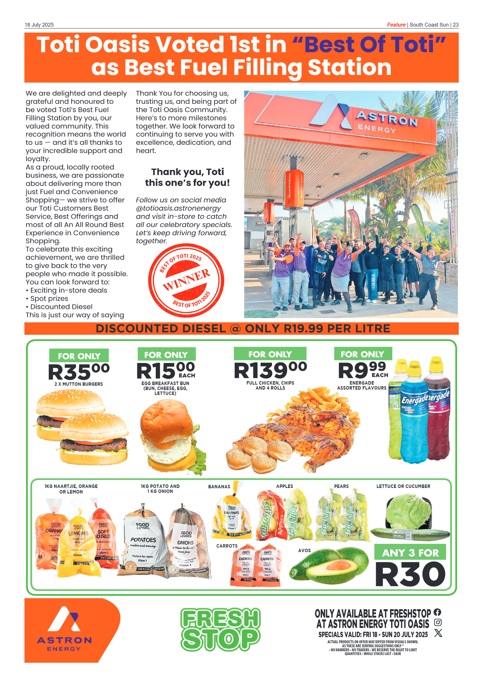 South Coast Sun 18 July 2025 page 23