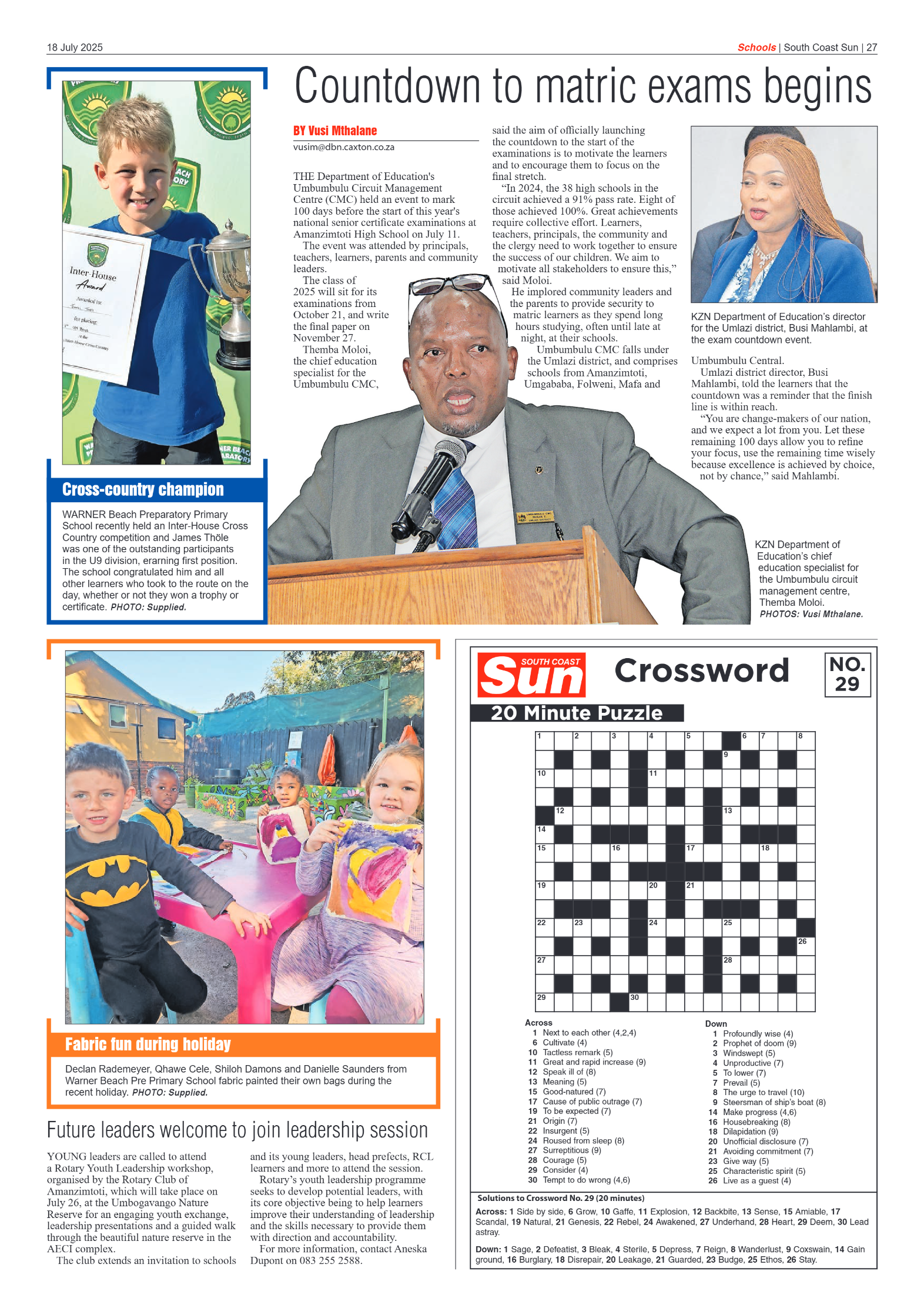 South Coast Sun 18 July 2025 page 27