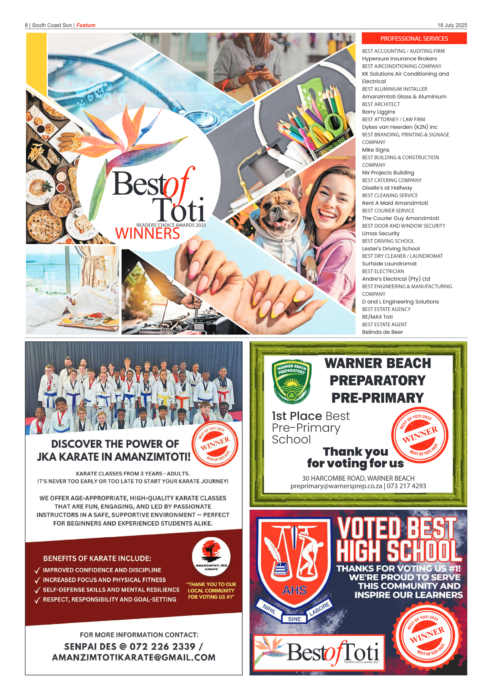 South Coast Sun 18 July 2025 page 8
