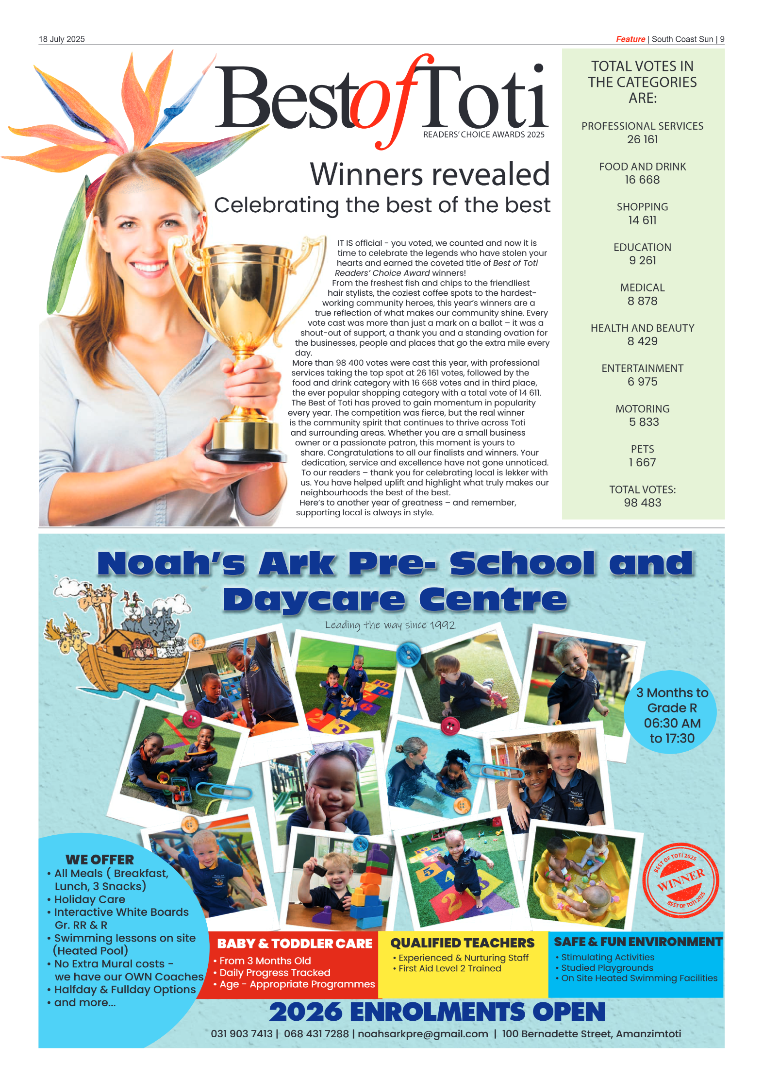 South Coast Sun 18 July 2025 page 9