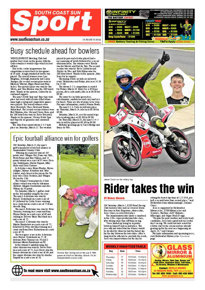 South Coast Sun 18 March 2022 page 12