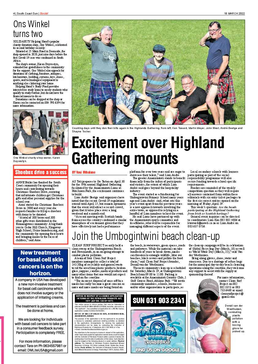 South Coast Sun 18 March 2022 page 4