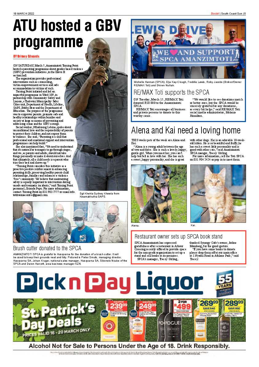 South Coast Sun 18 March 2022 page 5