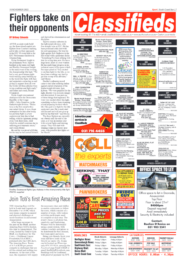 South Coast Sun 18 November 2022 page 7