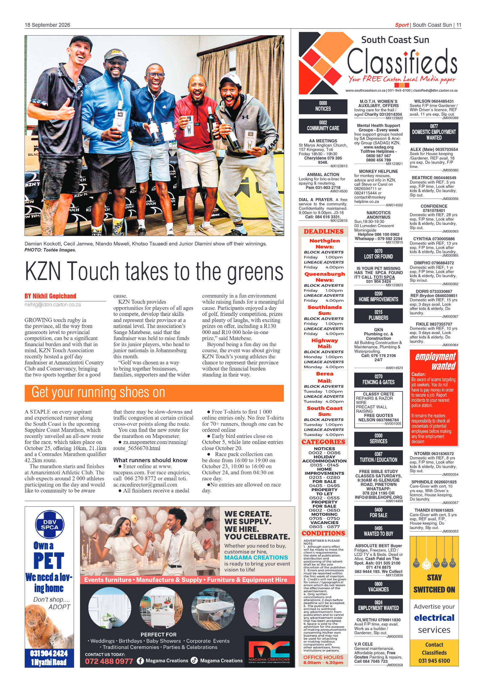 South Coast Sun 18 September 2026 page 11