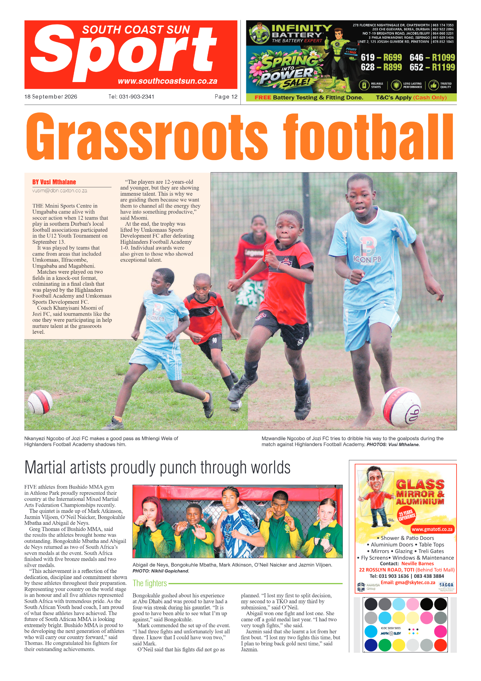 South Coast Sun 18 September 2026 page 12