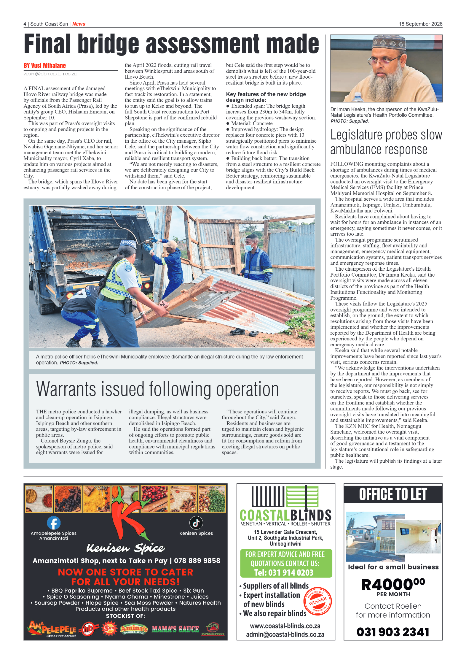 South Coast Sun 18 September 2026 page 4