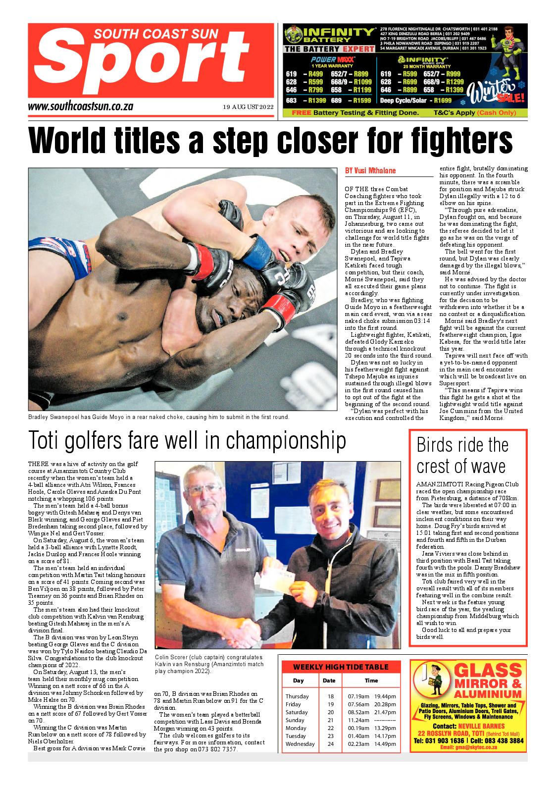 South Coast Sun 19 August 2022 page 12