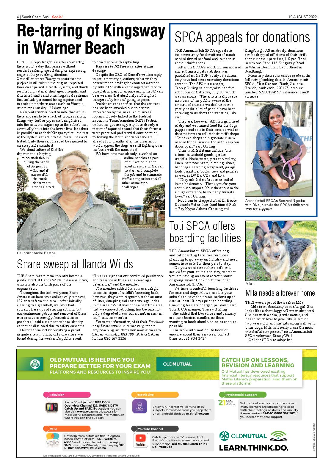 South Coast Sun 19 August 2022 page 4
