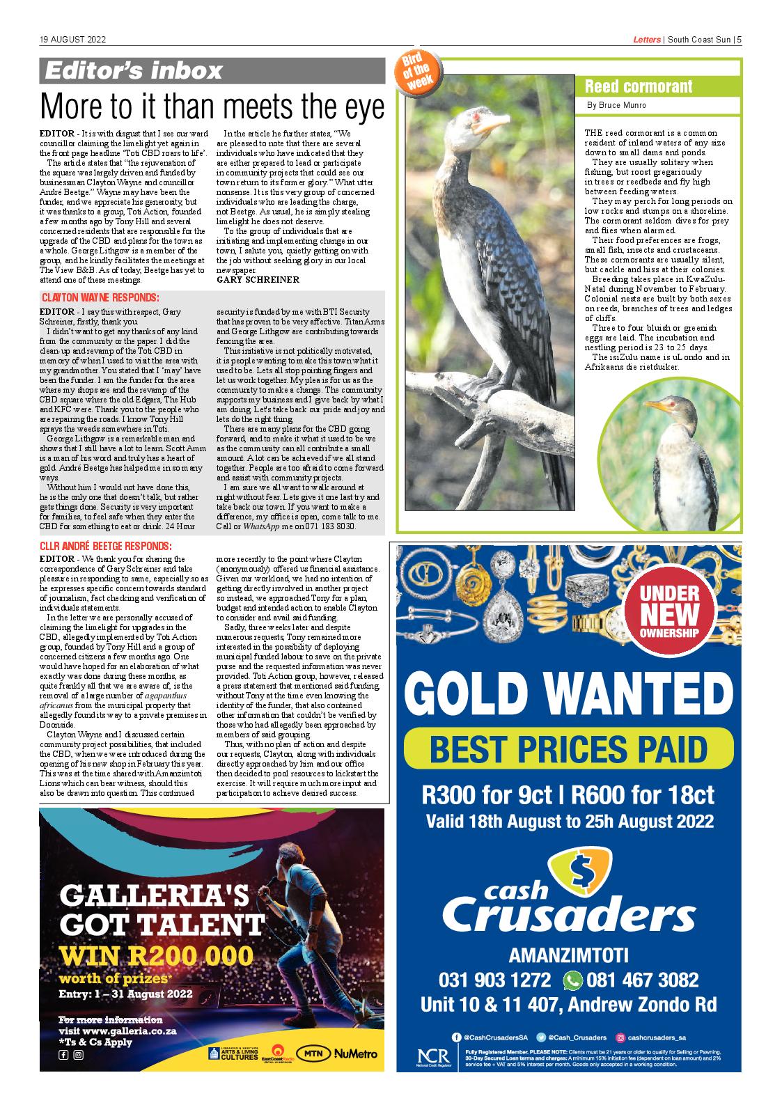 South Coast Sun 19 August 2022 page 5