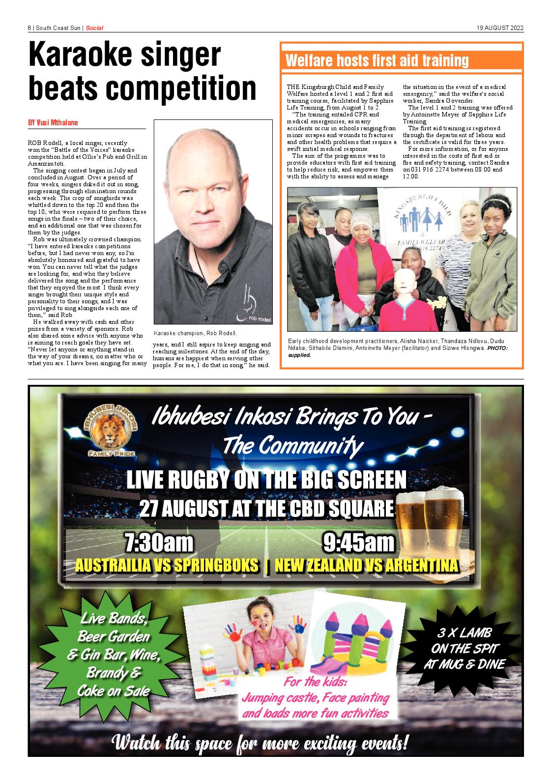 South Coast Sun 19 August 2022 page 8